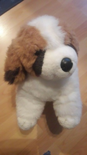 Stofftier hund mittelgroß - stofftier,