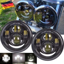 4.65 Zoll LED Scheinwerfer DRL Hi/Lo Strahl für Harley Dyna Fat Bob FXDF 2008-15