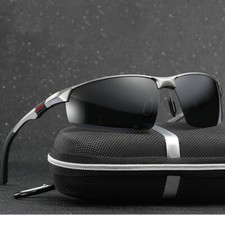 Aluminium Herren HD Fahren Sonnenbrille Polarisiert UV400 Schutz Pilotenbrille