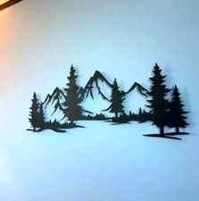 Berg Wald Landschaft Metall