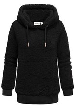 Damen Teddy Kapuzenpullover