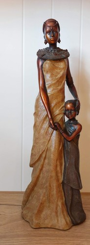 Skulptur figur massai frau - skulptur,