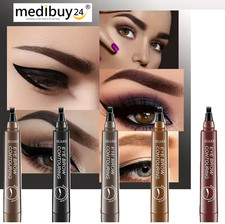 Augenbrauen Stift 4D Microblading Pen Wasserfest Gabelspitze 24h Makeup Perfekt
