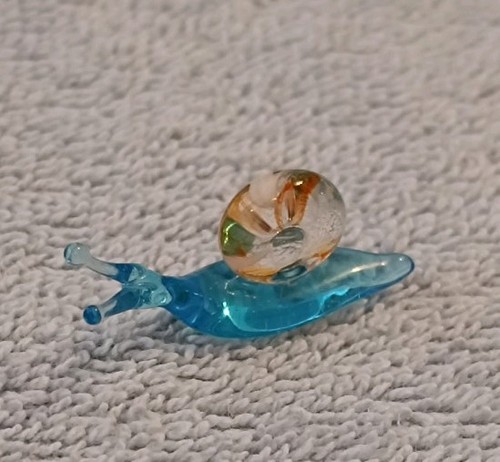Glasfigur schnecke 3cm x - glasfigur.,