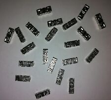 Hobbyauflösung ღ 20 Metallperlen Röhrchen quadrat. antiksilber 14x5x5mm   #536D