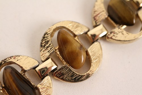 Tigerauge gliederarmband - tigerauge,