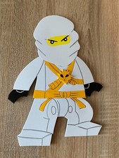 Moosgummi Lego Ninjago figur, Weiß, Baby und Kinderzimmer dekoration. Neu.