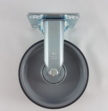 4x Blickle 125x30 mm  Transportrollen Schwerlastrollen Gummirollen Grau