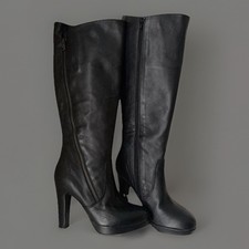 Liebeskind Berlin €199,- Leder Plateau Stiefel Schwarz 37