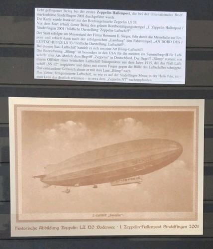 Postkarte zeppelin 120 - postkarte, lz