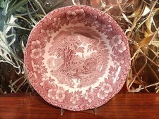 Enoch WEDGWOOD England WOODLAND rot-  schöne Servierschüssel Ø 25cm