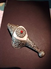 16 cmAlte tibetische Muschel  Symbol Conch Shell Trompete Horn