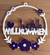 Herzlich Willkommen / Wanddeko