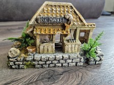 ? Aquarium Deko Set – 3-teilig – Fass, Steintor & Häuschen – Deko Für Aquarium