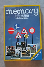 Ravensburger Spiel Memory Verkehrszeichen 1980 Vintage