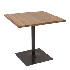 B-Ware Bistrotisch MCW-H10, Industrial Gastronomie Ulme 75x80x80cm, hellbraun