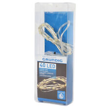 LED Lichterkette Grundig 40 LEDs Drahtlichterkette mit Batterie und Timer (D60)