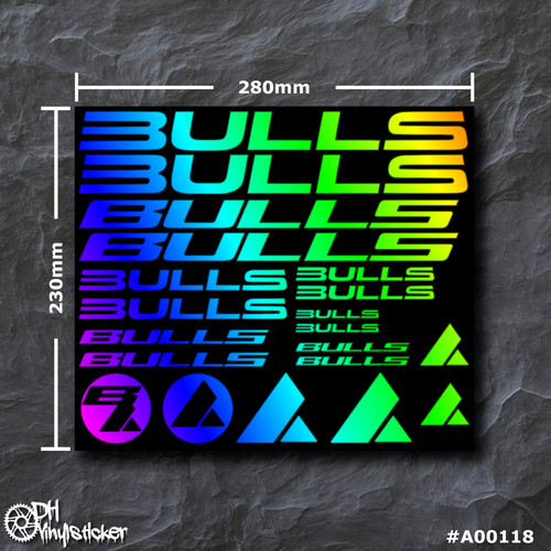 Bulls sticker hologrammoptik - sticker,