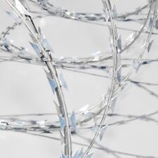 Natodraht ø 45 cm - 10 m Klingendraht Widerhakendraht Stacheldraht - 450 mm