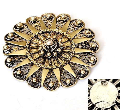 Vintage brosche vergoldet - vintage,