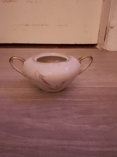 Alte Zuckerdose Porzellan Gold