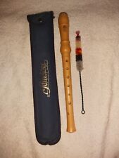 Blockflöte Schneider mit Tasche und Putzbürste