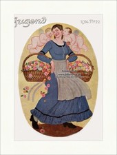Titelseite der Nummer 22 von 1914 Ferdinand Spiegel Korb Frau Engeln Jugend 3957