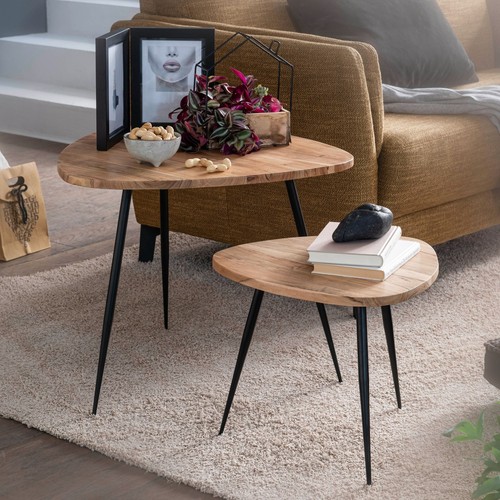Finebuy satztisch massiv 2er - satztisch,