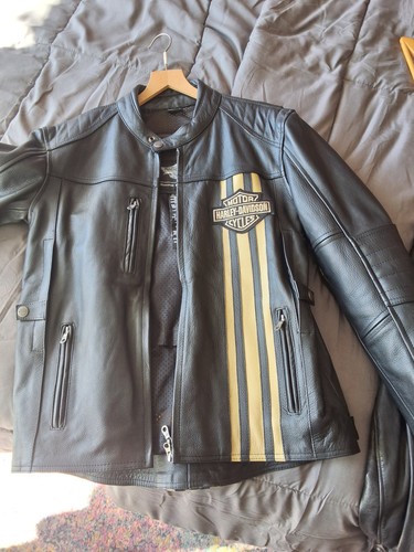 Harley davidson lederjacken - 3x,