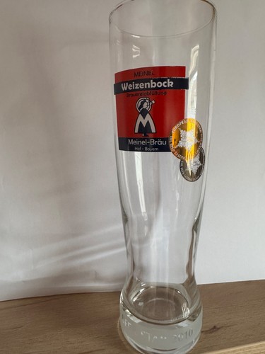 Altes brauerei bierglas meinel - bierglas,