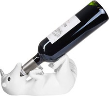 Weinflaschenhalter Einhorn süße Deko Figur Statue Weiß für Wein Geschenk Frauen