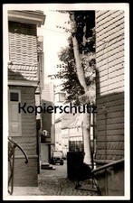 ALTE FOTO POSTKARTE SCHWELM 1956 GASSE LKW REKLAME BERGER KAKAO SCHOKOLADE STOLL