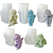 Silikon Kerzenform Engel Set 5