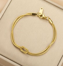 Damen Armband Gold Silber