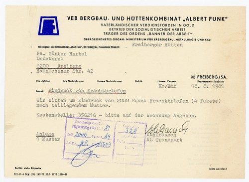 Veb bergbau - veb, (freiberg)