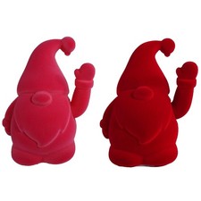 Winke Wichtel Weihnachstwichtel winkender Deko Figur pink rot Weihnachten Zwerg