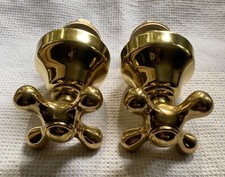 Zazzeri Italy Badarmatur Kreuzgriffe Unterputz Waschtischarmatur gold unbenutzt