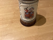 Bierkrug echt King Zwickau Sei guterDinge ,Lache und Singe