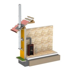 Edelstahl Schornstein