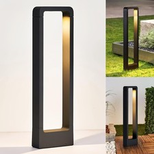 LED Wegeleuchten Aussenleuchte Gartenleuchte Schwarz 7W 3000K 60CM IP65 klasse G