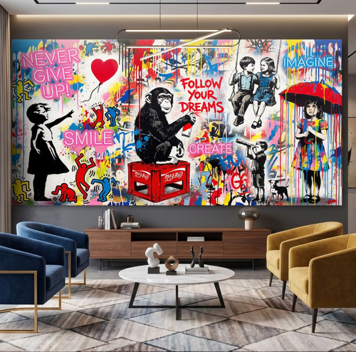 Banksy graffiti wandkunst - banksy,