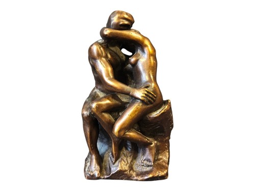 Bronzefigur der kuss - bronzefigur, –