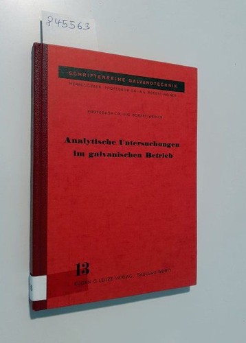 Analytische untersuchungen - analytische, im