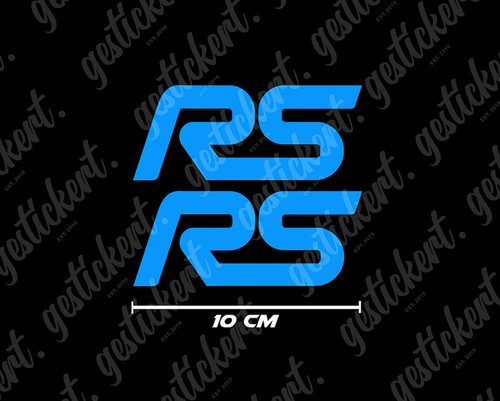 Rs aufkleber blau - rs,