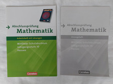 Abschlussprüfung Mathematik Arbeitsheft mit Lösungen, Jg. 10 Hessen, Cornelsen