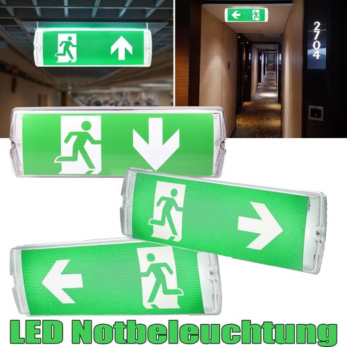 10x led notausgangsleuchte - 1-10x,