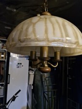 3 flamige Pendelleuchte Lampe Laterne Shabby Landhaus Vintage Hängelampe Glas