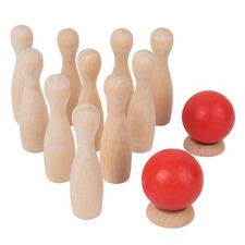 Bowling-Set aus Holz