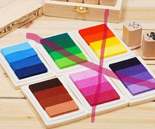 Stempelkissen mit farben - stempelkissen,
