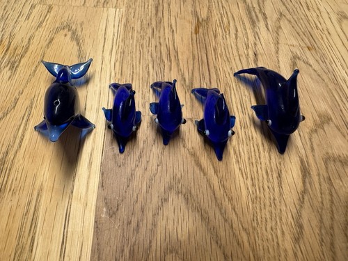 Glasfiguren delfine große - glasfiguren,